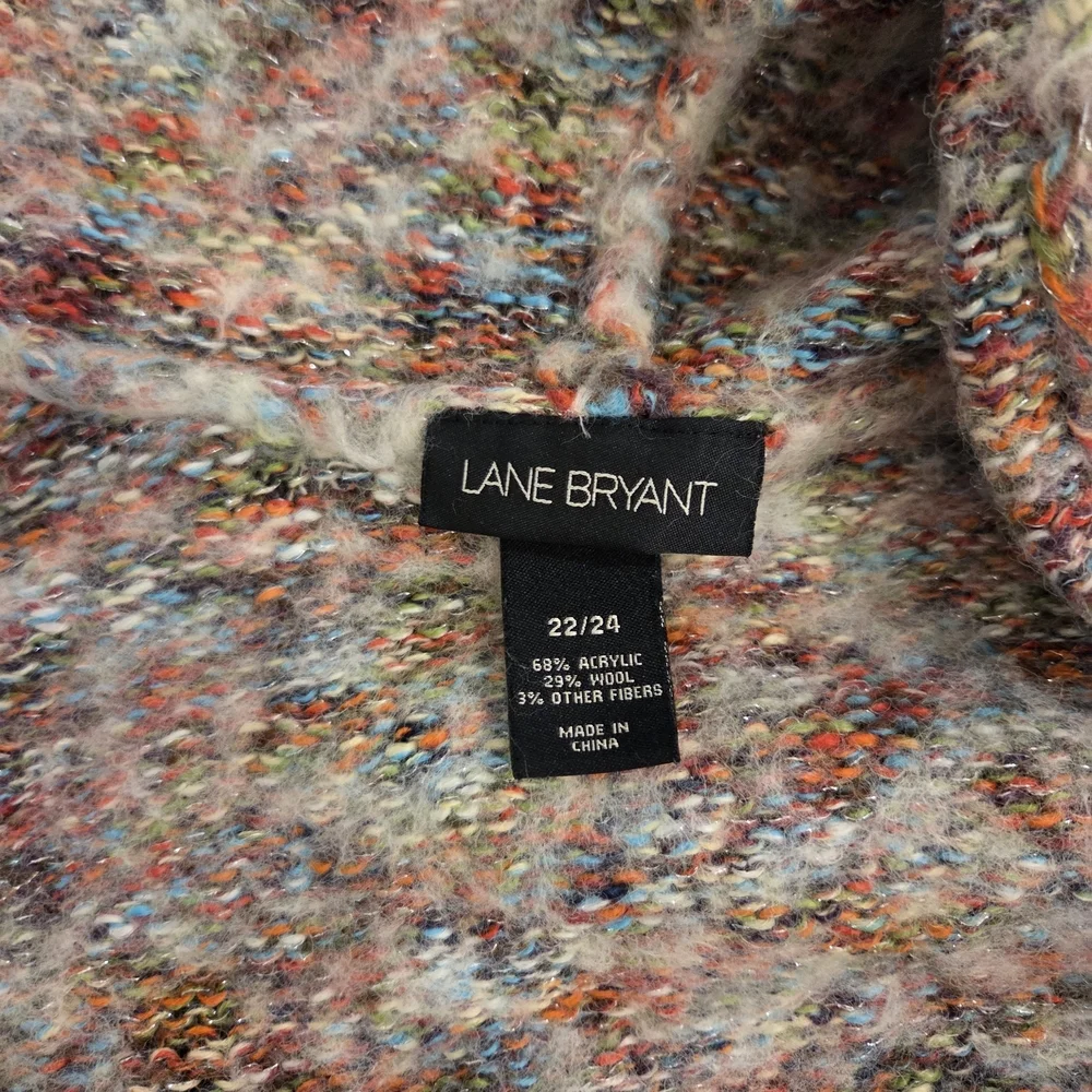 Lane Bryant Multicolor Wool Knit Cardigan - Picture 2 of 4